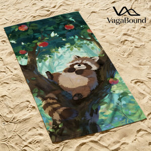 BILIBILI | Sleepy Red Panda Beach Towel Sand Free Quick Dry Absorbent Thin Compact Towels for Swimming Pool Camping Beach Accessories