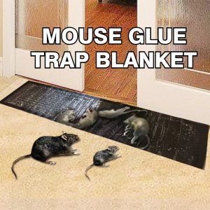 0.6/1.2m Sticky Mouse Glue Trap Blanket Mat Super Strong Adhesive Rat Mice Catch Stickers Pest Contol Catcher Anti Perangkap Pelekat Tikus Gam Stick Black Clear 强力粘鼠毯抓老鼠贴