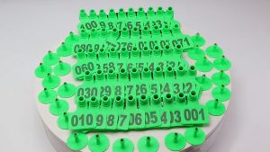20Pcs Pig Ear Tags Numbered Livestock Ear Tag Set for Goat Sheep Sow Cow Cattle