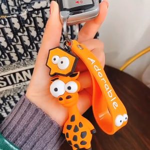 ALENADAY - Gantungan Kunci Rumah Motor Mobil Tas Dompet Motif Hewan Lucu Aesthetic Serbaguna KEY13