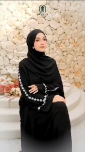 FAIRA ABAYA CANTIK KEKINIAN BAHAN CRINKLE AIRFLOW DRESS ELEGANT KONDANGAN