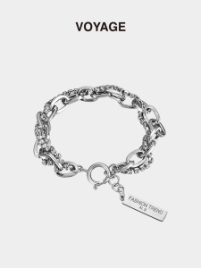 Voyage Double Layer Twin Rhinestone Bracelet: A Cold Style Jewelry for Men & Women