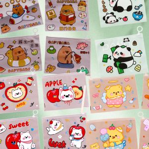 Cartoon Document Folder for Students Multifunctional Cute Storage Pouch & School Supply Gift for Kids More 16 Colors