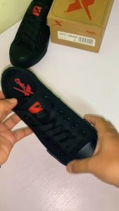 PALLAS X SERIES PX37104ABK/Kasut Hitam Sekolah Menengah/LO CUT SHOE LACE Black School Shoe