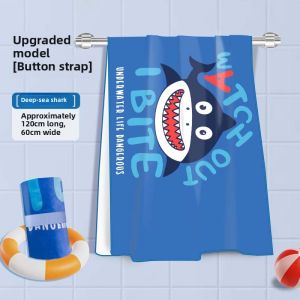 Quick Dry Childrens Bath Towel Robe Swimmable Absorbent Towel for Swimming And Hot Spring Bathing Boys And Girls Can Wear It