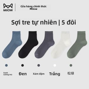 Tất nam MiiOW bằng lanh tất dài vải mỏng kháng khuẩn thoáng khí - mùa hè