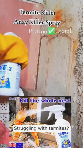 【No termites within 1000m】termite killer 450ml anay killer spray anti bait x control termites powder