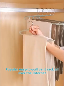 【SG Sell】Lab Cosi Goose-Shaped Trousers Rack For Home Wardrobe Organization And Storage Non-Slip Seamless Trouser Clip Clothes Rack Multifunctional Clothes Rack Easy To Use
