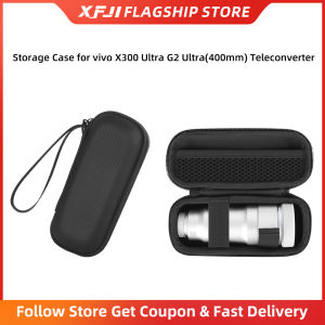 XFJI | XFJI Travel Organizer Bag for vivo X500 Pro Max/X300 Ultra(G2 Ultra 400mm) Teleconverter Hard Shell PU Case Protective Pouch