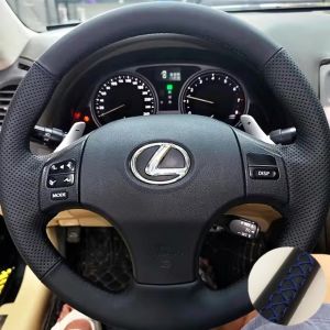Hand-Stitched Wear-resistant Braids on Steering Wheel For Lexus IS250 IS300 ES250 Car Steering Wheel Leather Cover