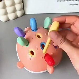 Đồ chơi CÁ NÓC cảm giác Montessori mới thanh rút lắp ghép học số đồ chơi rèn luyện vận động tinh cho trẻ mẫu giáo