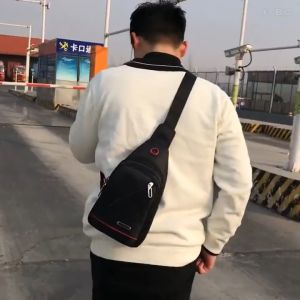 DM Mens Sling Chest Bag Crossbody Bags Beg Silang Handbag Beg Sandang Men Water Resistant Travel Shoulder College Student