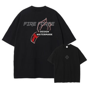 Bandai | Bandai Anime Kusakabe Shinra T-shirts Vintage Washed F-Fire F-Force T Shirt Shinmon Benimaru Tops Tees 100% Cotton
