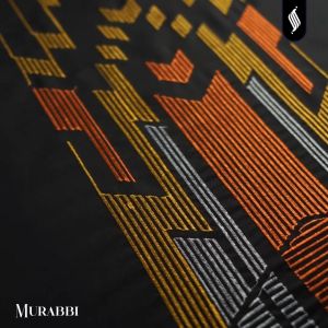 Katsae - Sarung Bordir Motif Terbaru Murabbi Bordiran Timbul Sarung Pria Dewasa Warna Navy Sarung Sholat 100% Bordir Asli