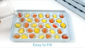 Ice Cube Tray - Round Ice Cube Making Mold for Freezer Suitable for Whiskey Cocktails Smoothies (16 cm)