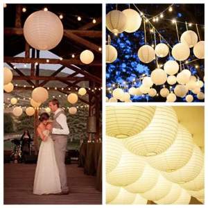 1Pc 40cm Round Chinese Paper Lanterns Ball Halloween Wedding Party Mall Opening Decoration Scene Paper Lanterns 32 Colors