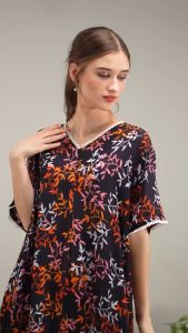 Oriana Homewear Maxi Dress Daster Renda Kaiva Collection