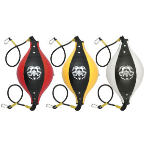 Linh hoạt đầu kép bóng đấm bốc tốc độ Inflatable sàn đến trần bao cát cho Boxing tập thể dục và phản xạ đào tạo với dây đai điều chỉnh