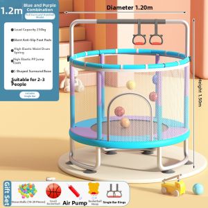 ZHUOLESHI | Indoor Safety Net Silent Kids Trampoline
