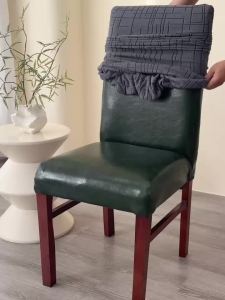 Vỏ Bọc Ghế Bằng Vải Jacquard Co Giãn Màu Trơn Vỏ Bọc Ghế Co Giãn Bền Bỉ Cho Nhà Bếp Tiệc Tại Nhà - Bộ 1/2/4 Miếng Bảo Vệ Ghế