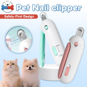 Cat Nail Clipper with Adjustable 3-Size Trimming Hole Hidden Nail File Safe Pet Toenail Trimmer