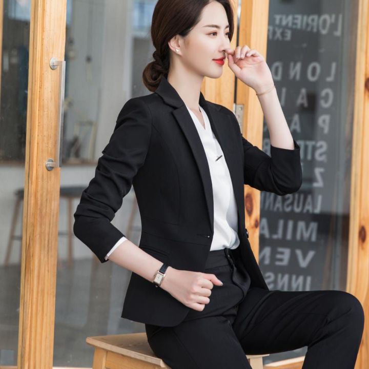 Jas wanita hitam / Blazer cewek hitam / jas wanita terbaru | Lazada