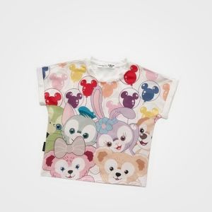 Summer Western Style StellaLou Cartoon Ins Kids Trendy Tops Girl Baby Cute Wild Print Short Sleeve T-shirt