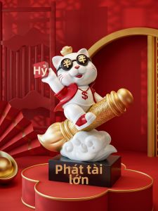 JIZHAO | Lucky Cat Ornament For Home Decor
