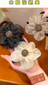 Kẹp Tóc hoa trà thời trang phụ kiện tóc ngọt ngào cho phái nữ.