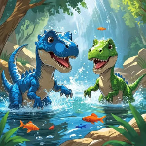 KAYOU | DIY Digital Painting Paint By Numbers Animals Dinosaurs Handpainted Painting Art Picture Artcraft on Canvas Unique Gift