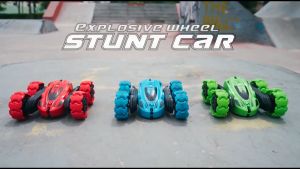 เล่นรถบังคับ วิทยุ รูปแบบตีลังกา360 องศาหมุนรอบตัว พร้อมรีโมท รถสตั๊นท์ รองรับ USB