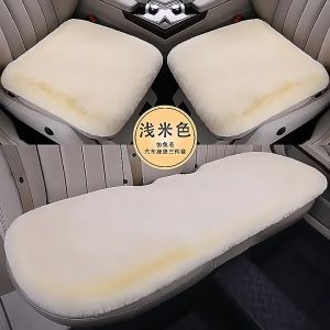 KMH Car Seat Cushion Set Rabbit Fur Seat Cushion Car Seat Cover Thickened Seat Cushion