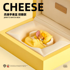 Warner WB Cat And Mouse Jerry Watch Box Cheese Style Vintage Flower Pattern Trendy Toy Gift Box Collectible Figure Storage Case