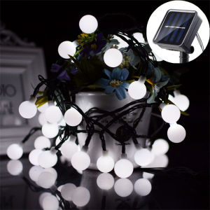 Fairy Lights Solar Outdoor String LightsLED Round Ball Light Solar Globe Lights for Garden Wedding Party Christmas Decoration