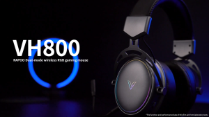 Rapoo VH800 Professional Dual-Mode Wireless/Wired Bluetooth RGB Gaming Headset Noise Reduction Microphone With Detachable Design Multi-Function Control Switch