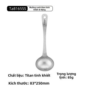 Tiartisan | Muỗng Canh Chống Nóng Titanium Sạch Outdoor & Home