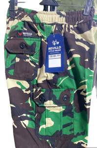 Revillo-Celana cargo pendek broadshot loreng//celana pendek loreng// celana pendek army// celana pendek cargo loreng// celana pendek pinggang karet