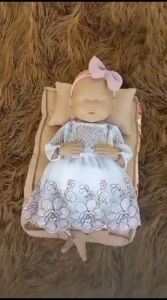 Dress Bayi Perempuan 0-3 Bulan: Dress Bunga, Baju Aqiqah Putih, & Bahan Katun Properti Foto Newborn