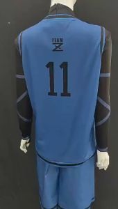 Kunigami Rensuke Cosplay Costume Anime Blue Lock Jersey Football Club Sportswear Jumpsuits Set for Men Women