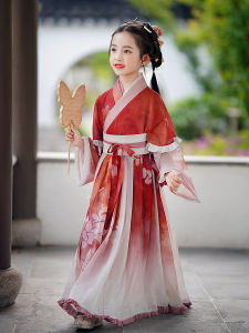 Childrens Hanfu Original Style Long Sleeve Tang Costume Spring Autumn New Arrival Fairy Tale Girls Traditional Chinese Clothing