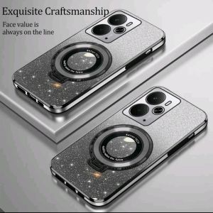 Casing Samsung A32 4G Soft Case Casing Standing 360° Gliter Magsafe Terbaru