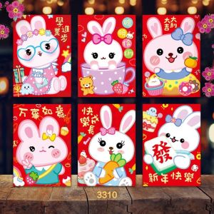 Angpao Imlek Motif Bervariasi 1 Pack isi 6 Lembar Amplop Tahun Baru
