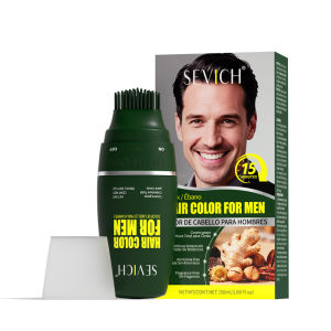 Dầu Gội Nhuộm Tóc Đen Tác Dụng Nhanh Dành Cho Nam Giới Phủ Bạc Tức Thì Kem Nhuộm Tóc Vĩnh Viễn Thuốc Nhuộm Râu Với Thành Phần Gừng 50ml