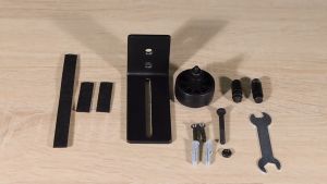 8 IN 1 Adjustable Sliding Barn Door Floor Guide Set Metal Heavy Duty Sliding Door Floor Bottom Guide Rail Roller