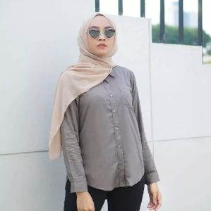 KEMEJA POLOS MONALISA/ KEMEJA LENGAN PANJANG POLOS TERLARIS 2023// DJAYA STORE