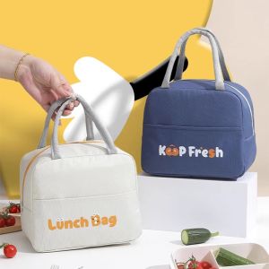 Thickened Aluminum Foil Lunch Box Bag Portable Handheld Insulated Bento Box Bag for Students And Office Workers Meal Package