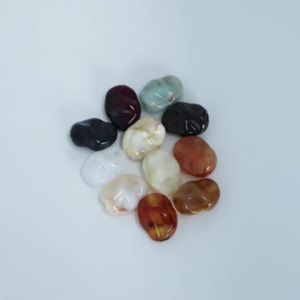10pcs/lot Dual Color Acrylic Beads Irregular shape Large Hole Loose Spacer Beads For DIY Bracelet Keychains Decor Accessories