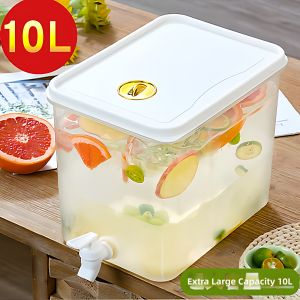 Commercial Beverage Dispenser Container With Tap Large Capacity