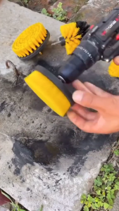 Mesin Bor Cordless 12V Serbaguna Elektrik Sikat Poles Pembersih Sepatu/Springbed/Jok/Sofa/Wc Multifungsi