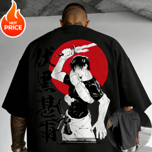 Bandai | Fushiguro Toji Jujutsu Kaisen Men Harajuku 2026 Summer Vintage T-Shirt Loose Oversized Women Streetwear Casual Short Sleeve Tee